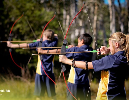 Bribie Island SHS_05 Bribie Island SHS: Training der Bogenschützen