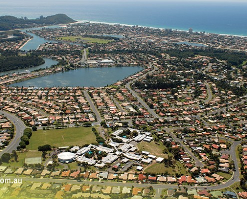 Elanora SHS_01 Elanora SHS: Schulgelände aus der Luft