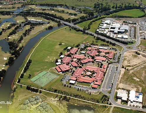 Robina SHS_01 Robina SHS: Schulgelände aus der Luft