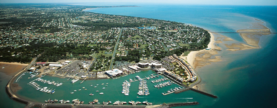 Hervey Bay aus der Luft Hervey Bay aus der Luft