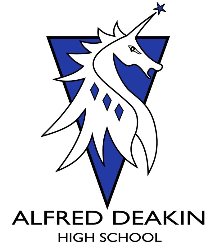 Alfred Deakin High School Logo Alfred Deakin High School Logo