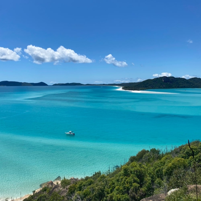Blick zu den Whitsundays Blick zu den Whitsundays