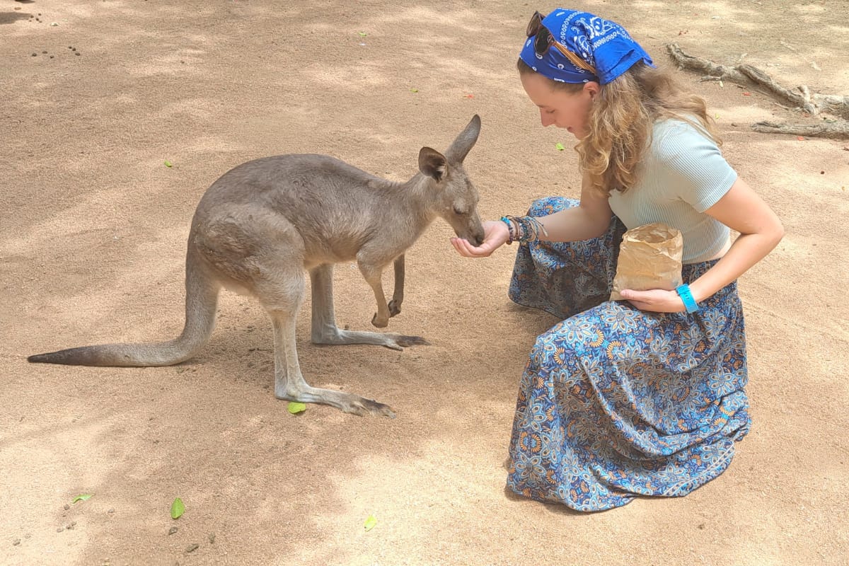 Cora mit Känguru Cora mit Känguru
