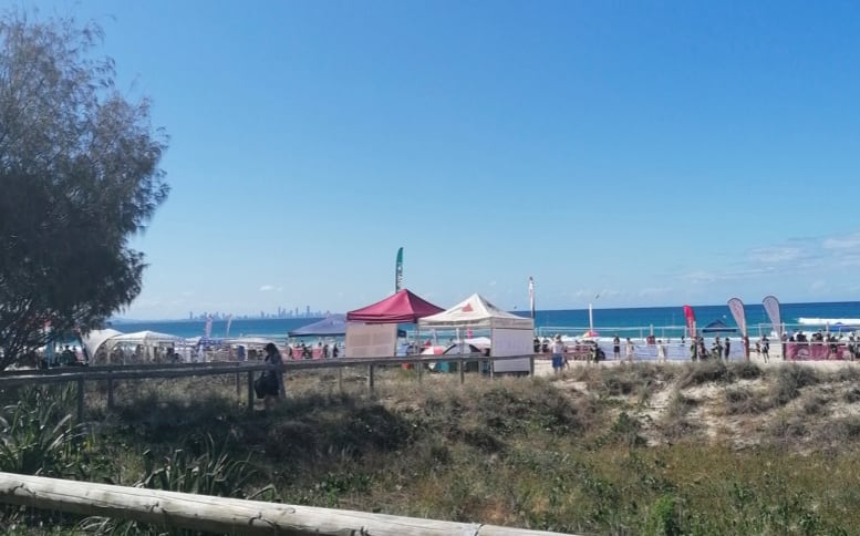 Blick vom Coolangatta Beach zur Sunshine Coast