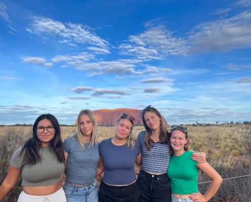 Gruppenbild vor dem Uluru Gruppenbild vor dem Uluru