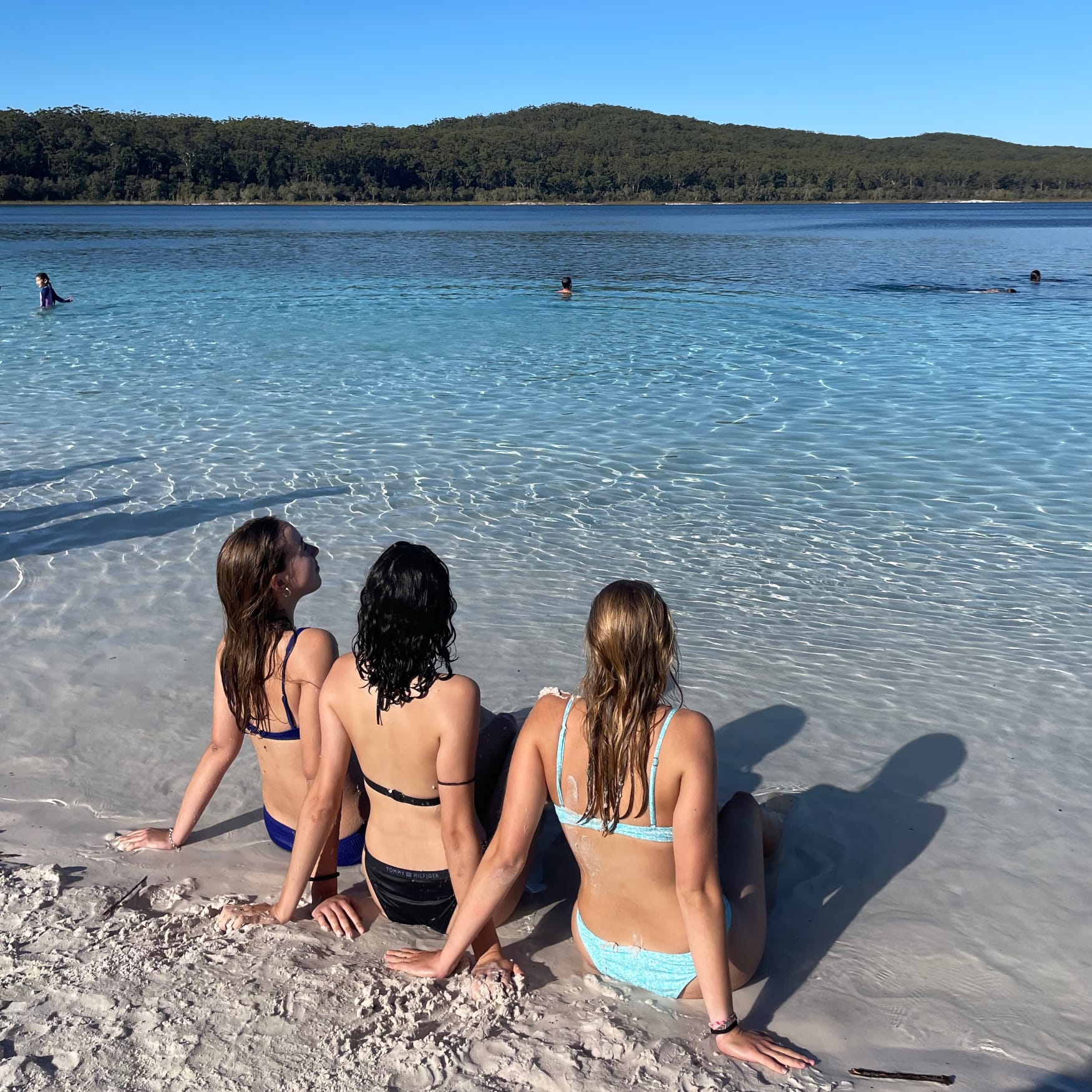 Lake McKenzie auf K'gari Baden im Lake McKenzie auf K'gari