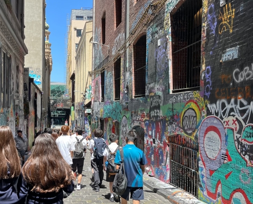 Melbourne ist bekannt für seine Graffiti-Szene Melbourne ist bekannt für seine Graffiti-Szene