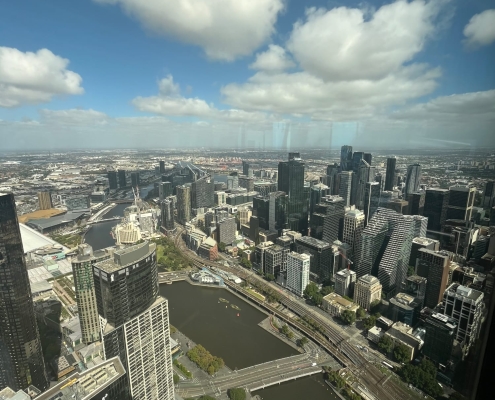 Blick vom Skydeck auf Melbourne Blick vom Skydeck auf Melbourne
