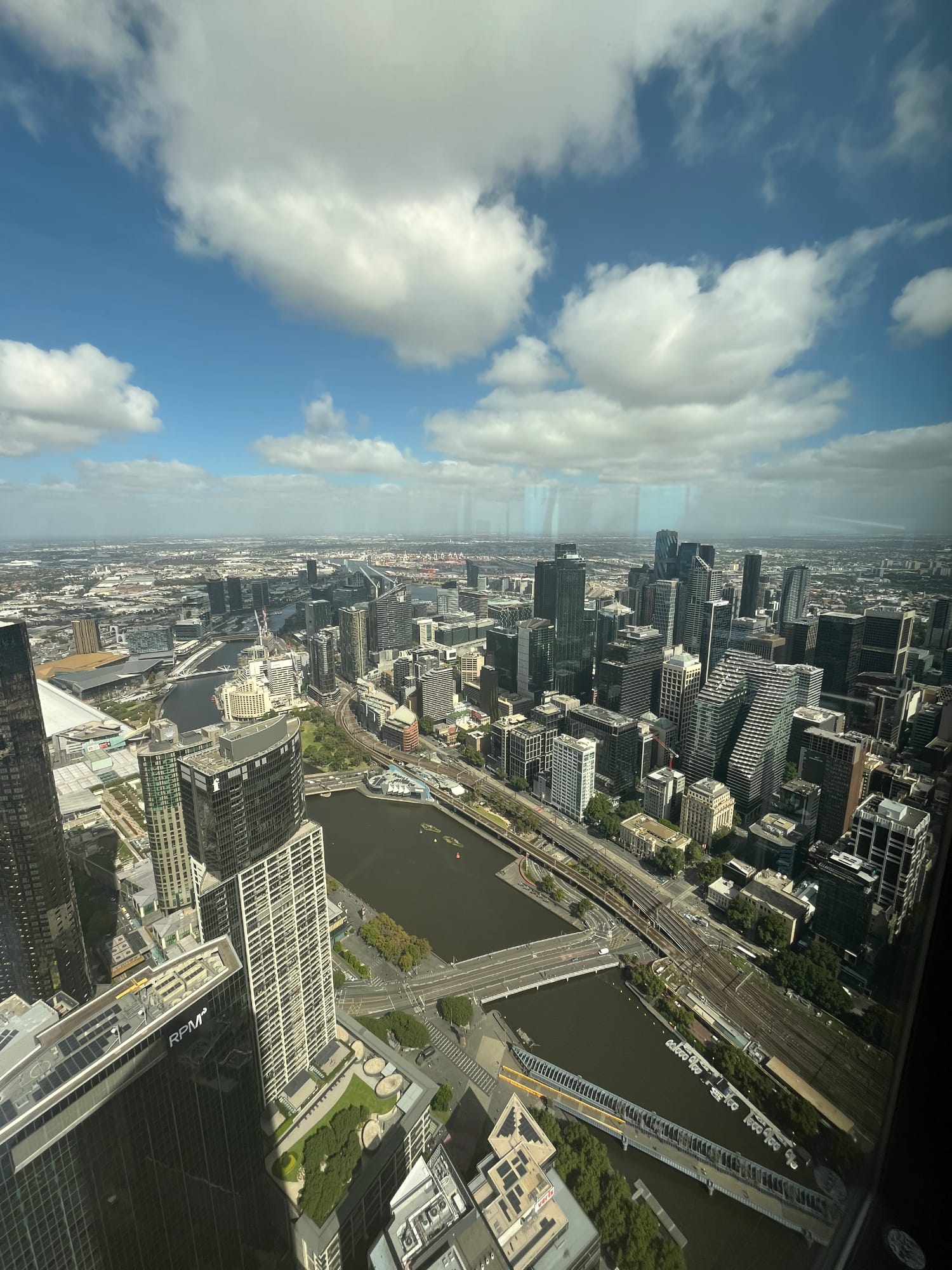 Blick vom Skydeck auf Melbourne Blick vom Skydeck auf Melbourne