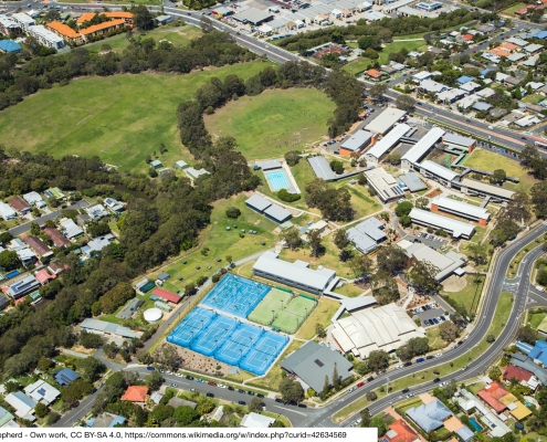 Southport State High School Aerial Southport State High School Aerial