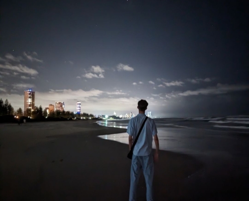 Fotosession bei Sonnenuntergang