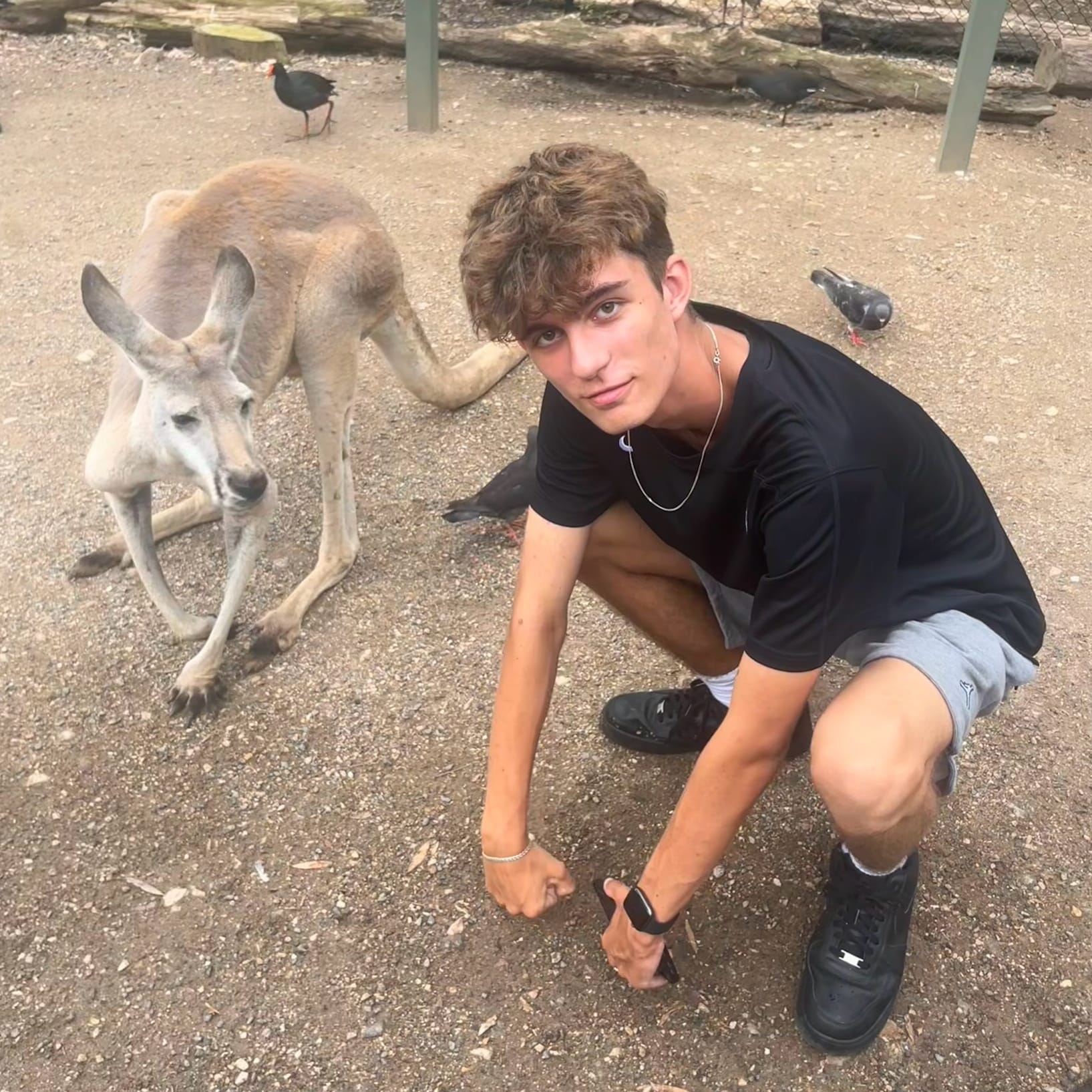 Jannis mit Känguru Jannis mit Känguru