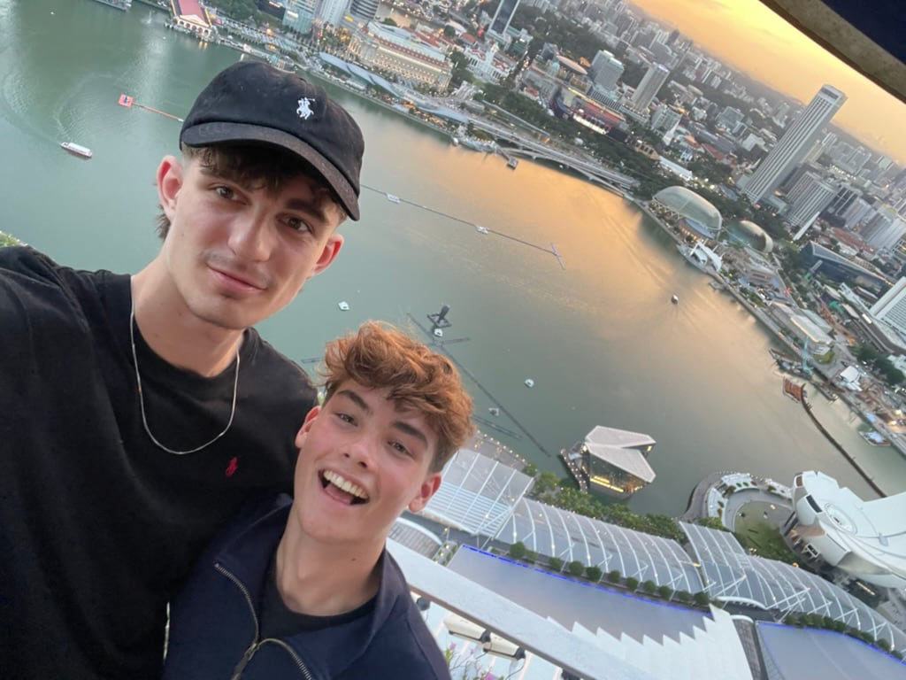 Auf dem Marina Bay Sands, Singapore Auf dem Marina Bay Sands, Singapore