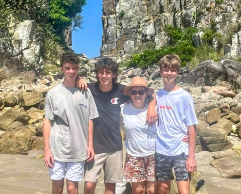 Meine Gastfamilie und ich am Strand in Mackay Meine Gastfamilie und ich am Strand in Mackay