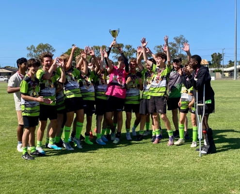 Meine erfolgreiche Fußballmannschaft mit Wide Bay-Pokal Meine erfolgreiche Fußballmannschaft mit Wide Bay-Pokal
