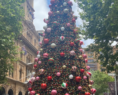 Christmas tree in Sydney downtown Christmas tree in Sydney downtown
