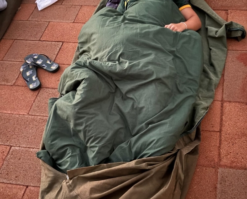 Übernachtung im Schlafsack Übernachtung im Schlafsack