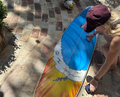 Vorbereiten des Surfboards Vorbereiten des Surfboards