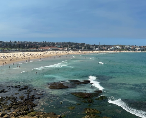 Blick über den Bondi Beach, Sydney Blick über den Bondi Beach, Sydney