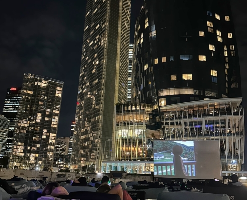 "Dirty Dancing" im Freilichtkino Mov’in Bed, Sydney "Dirty Dancing" im Freilichtkino Mov’in Bed, Sydney