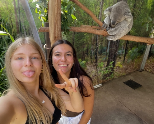 Mit Freundin im Sydney Wildlife Zoo Mit Freundin im Sydney Wildlife Zoo
