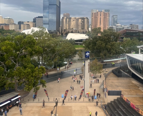 Vor dem Adelaide Oval Vor dem Adelaide Oval