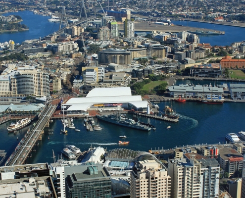 Darling Harbour mit National Maritime Museum Darling Harbour mit National Maritime Museum