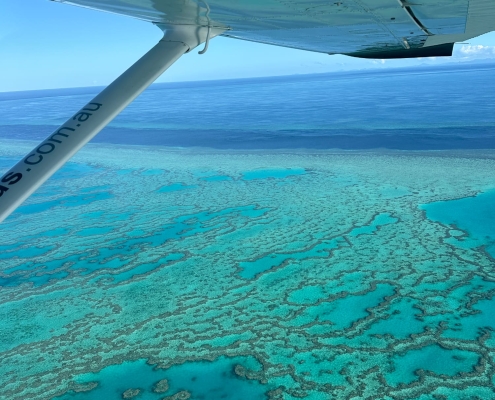 Flug über das Great Barrier Reef Flug über das Great Barrier Reef