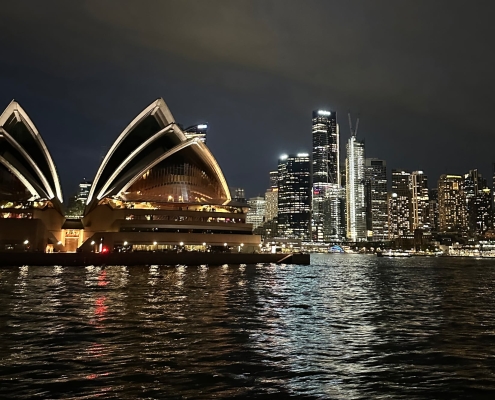 Sydney Harbour und das Opera House bei Nacht Sydney Harbour und das Opera House bei Nacht